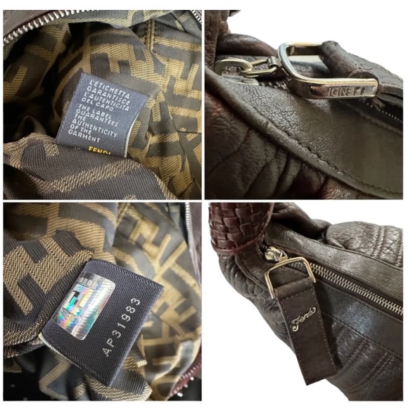 Fendi Hobo Leather Bag - Luxury Authentic - Picture 11 of 11